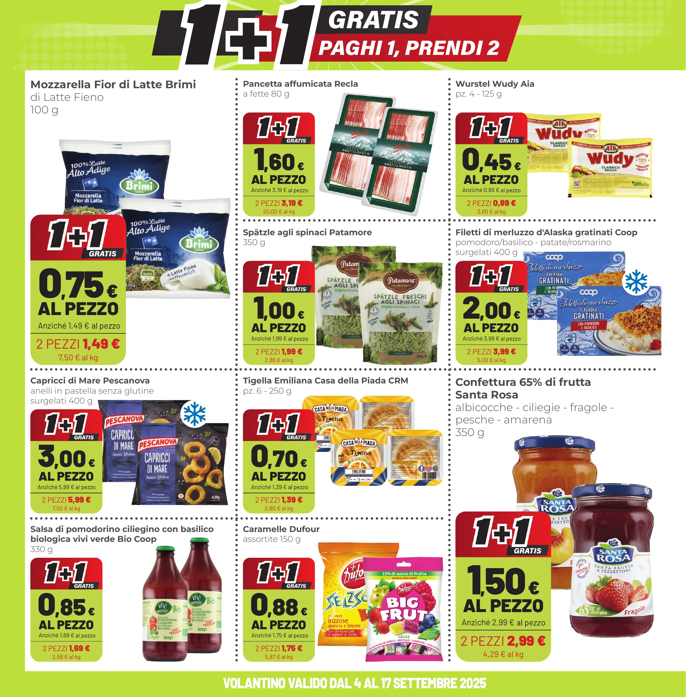 100 prodotti coop in offerta